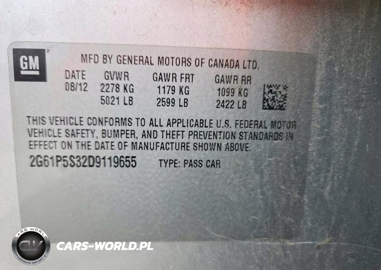 2013 Cadillac Xts Luxury Collection VIN:2G61P5S32D9119655 - 13