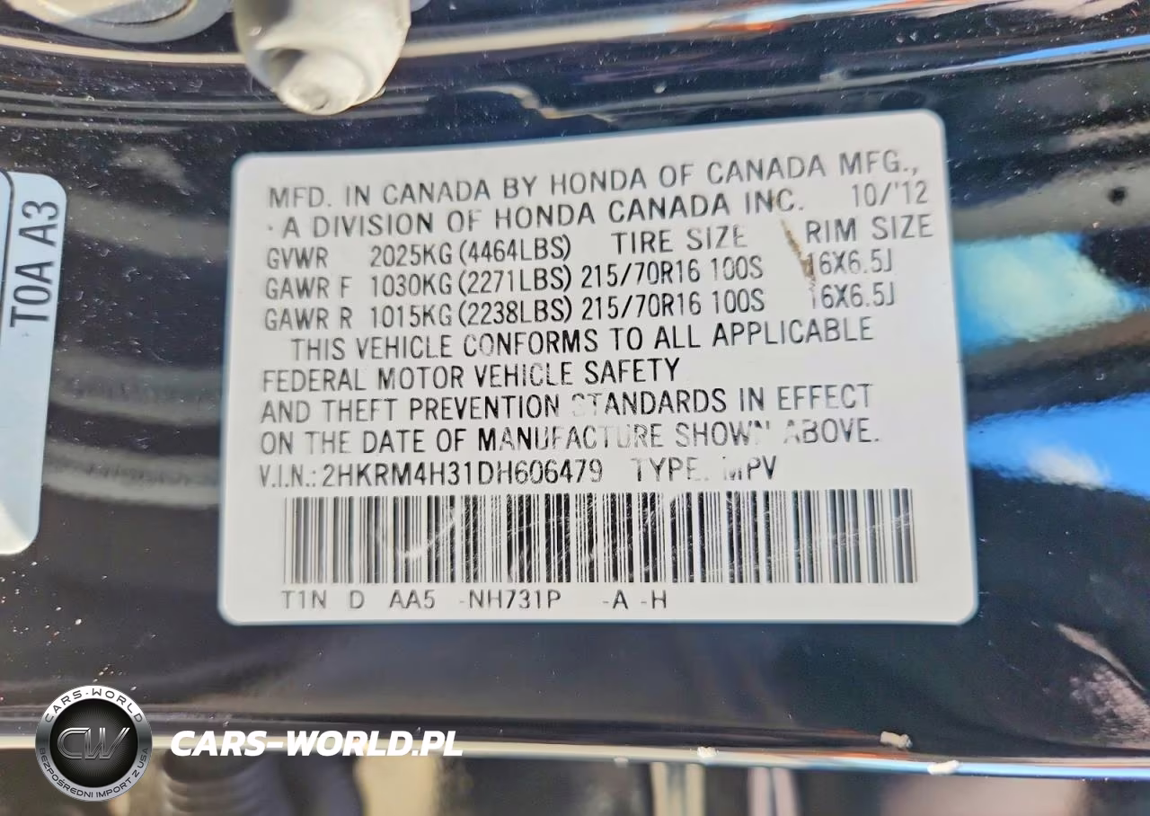 2013 Honda Cr-V Lx VIN:2HKRM4H31DH606479 - 14