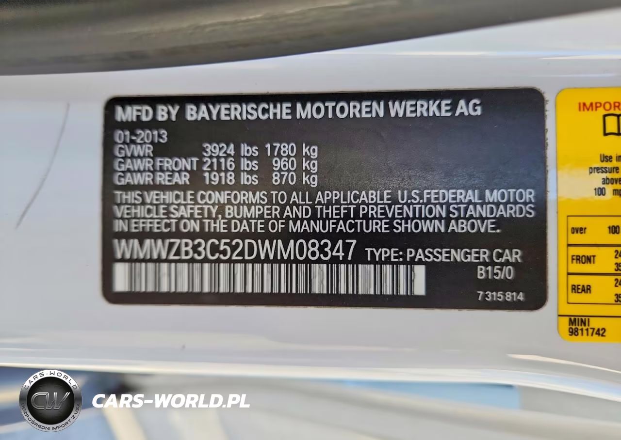 2013 Mini Cooper Countryman VIN:WMWZB3C52DWM08347 - 13