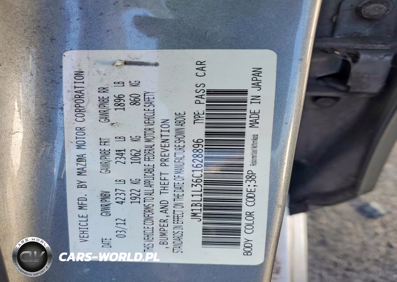 2012 Mazda Speed 3 VIN:JM1BL1L36C1628896 - 13