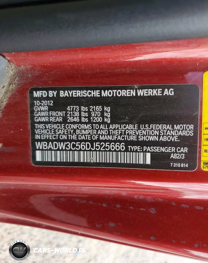 2013 BMW 328 I VIN:WBADW3C56DJ525666 - 13