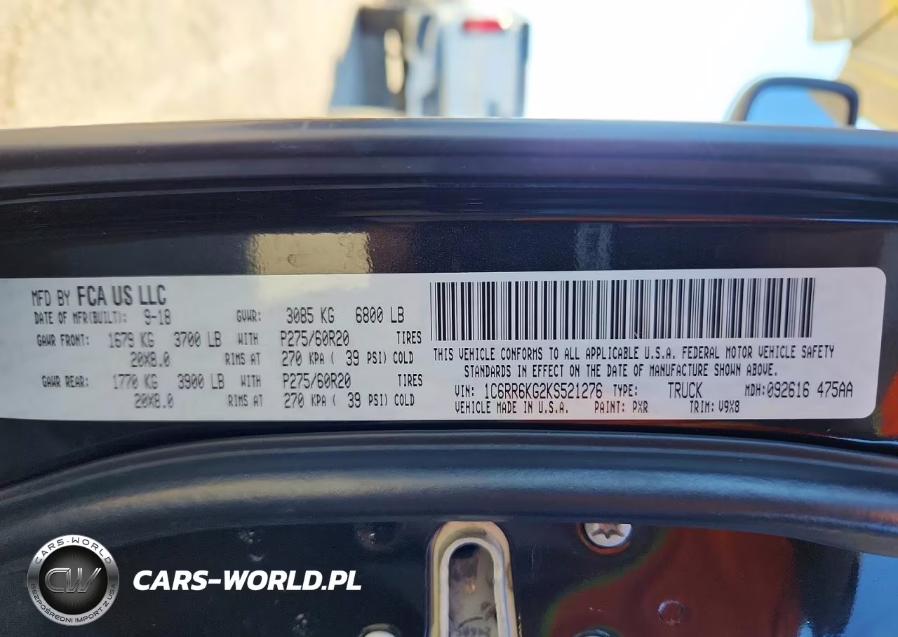 2019 Ram 1500 Classic Tradesman VIN:1C6RR6KG2KS521276 - 12
