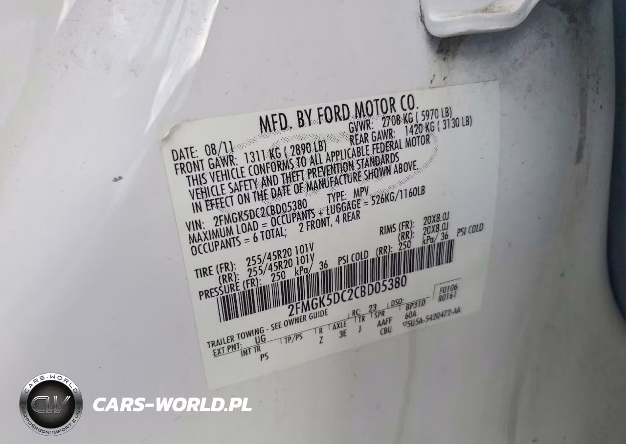 2012 Ford Flex Limited VIN:2FMGK5DC2CBD05380 - 14