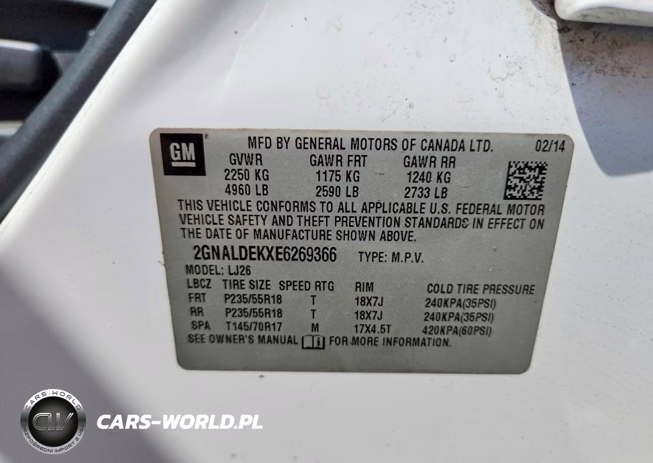 2014 Chevrolet Equinox Ltz VIN:2GNALDEKXE6269366 - 13