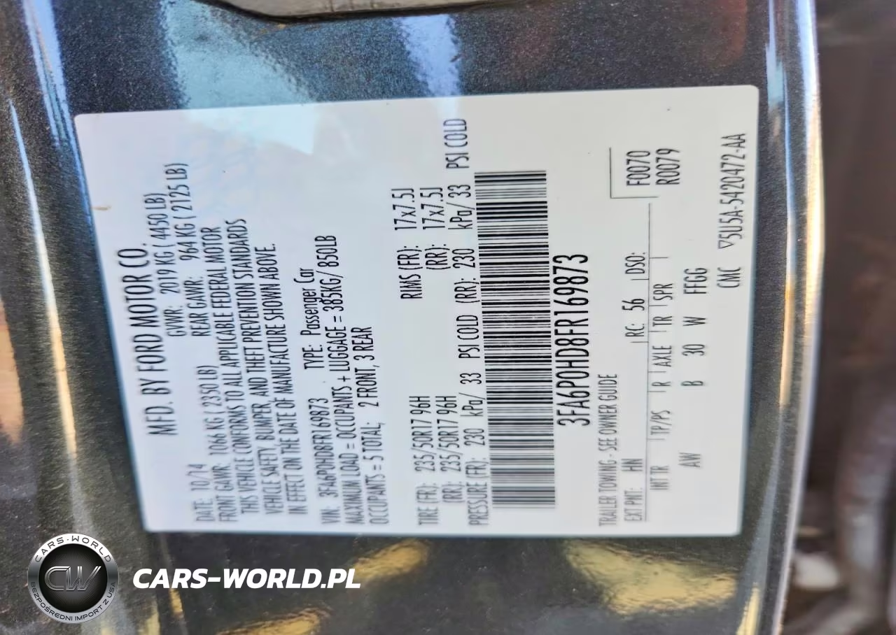 2015 Ford Fusion Se VIN:3FA6P0HD8FR169873 - 12