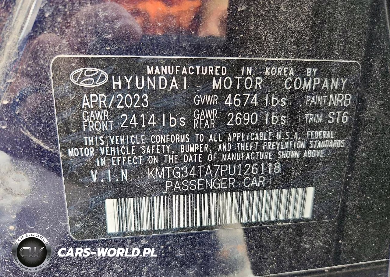 2023 Genesis G70 VIN:KMTG34TA7PU126118 - 13