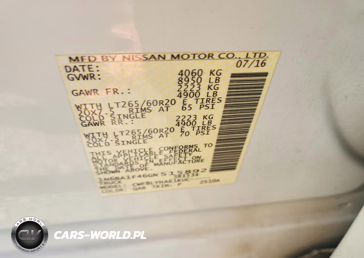 2016 Nissan Titan Xd Platinum Reserve VIN:1N6BA1F46GN515892 - 12