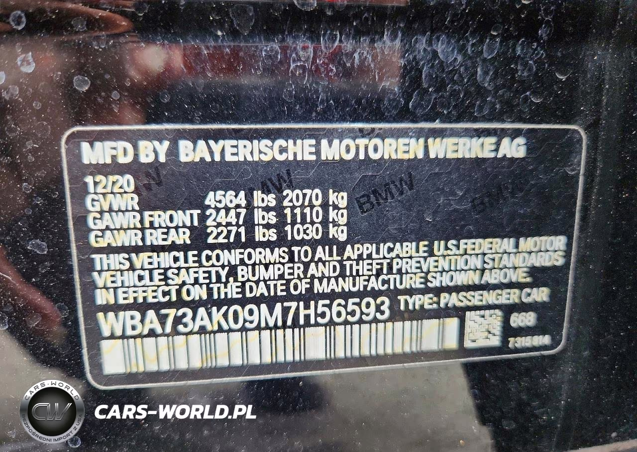 2021 BMW 228Xi VIN:WBA73AK09M7H56593 - 12