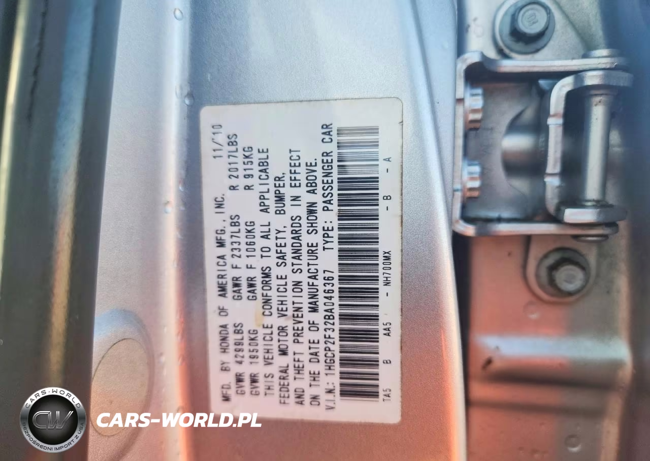 2011 Honda Accord Lx VIN:1HGCP2F32BA046367 - 13