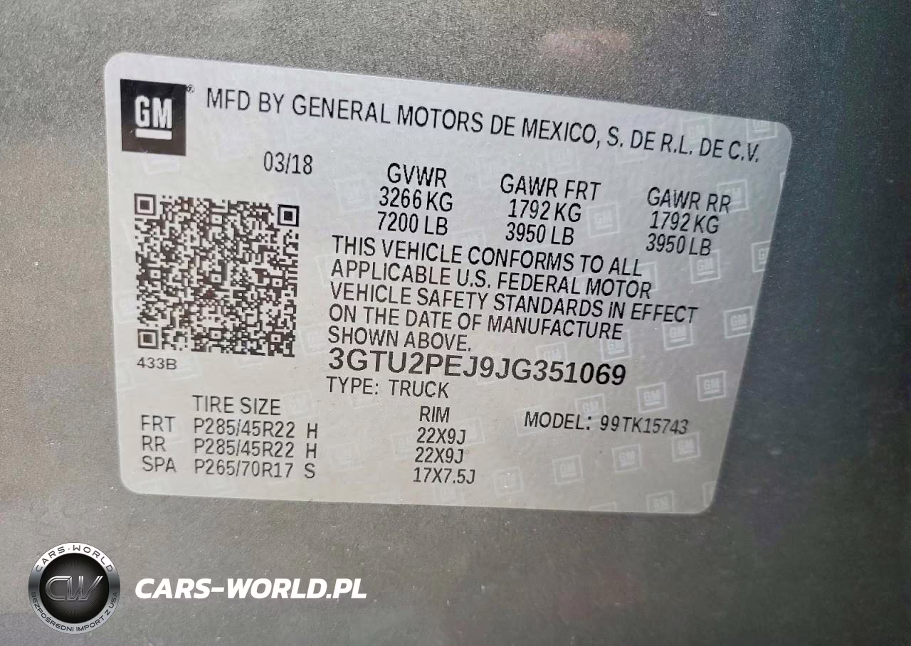 2018 GMC Sierra K1500 Denali VIN:3GTU2PEJ9JG351069 - 13