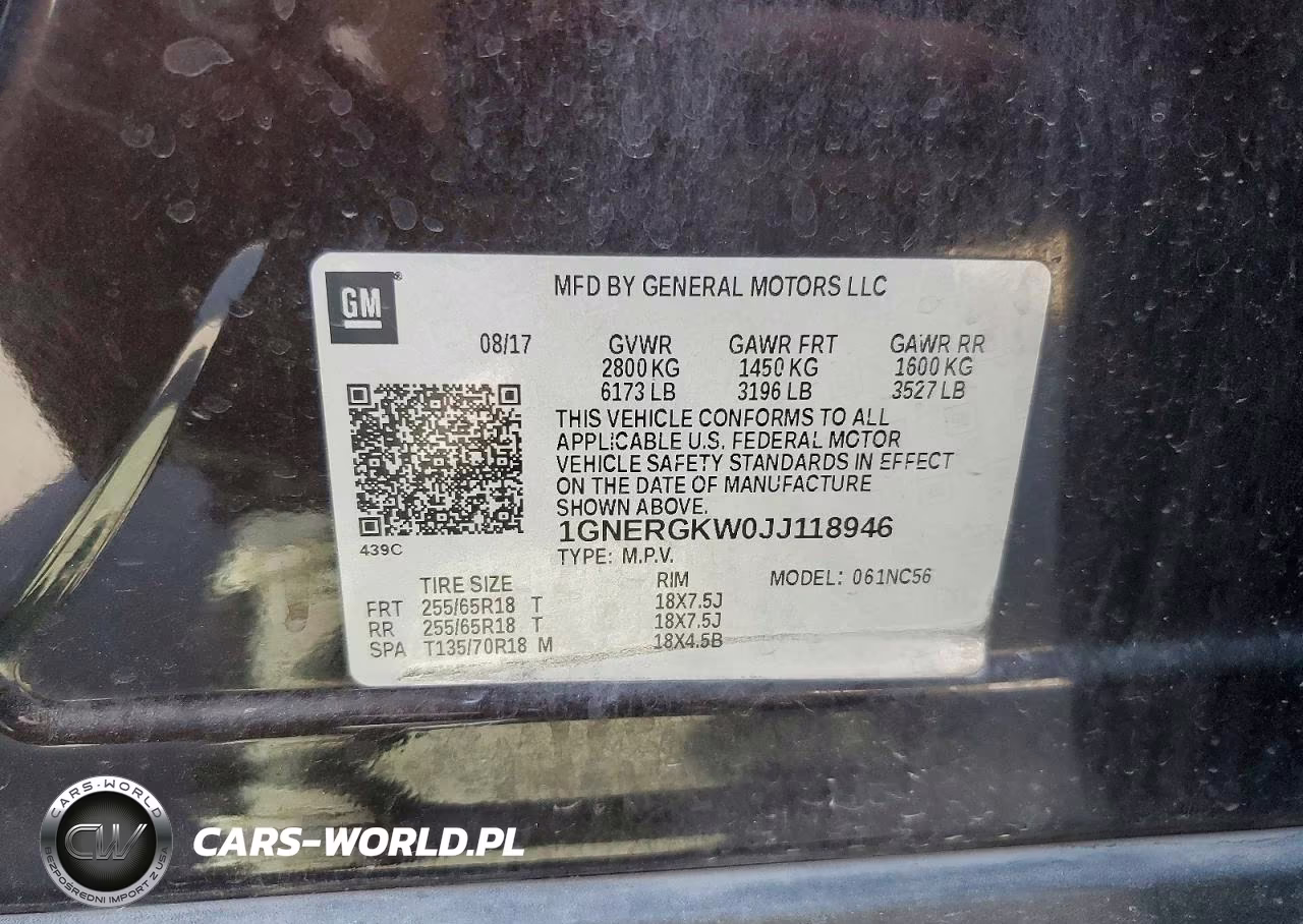 2018 Chevrolet Traverse Lt VIN:1GNERGKW0JJ118946 - 12