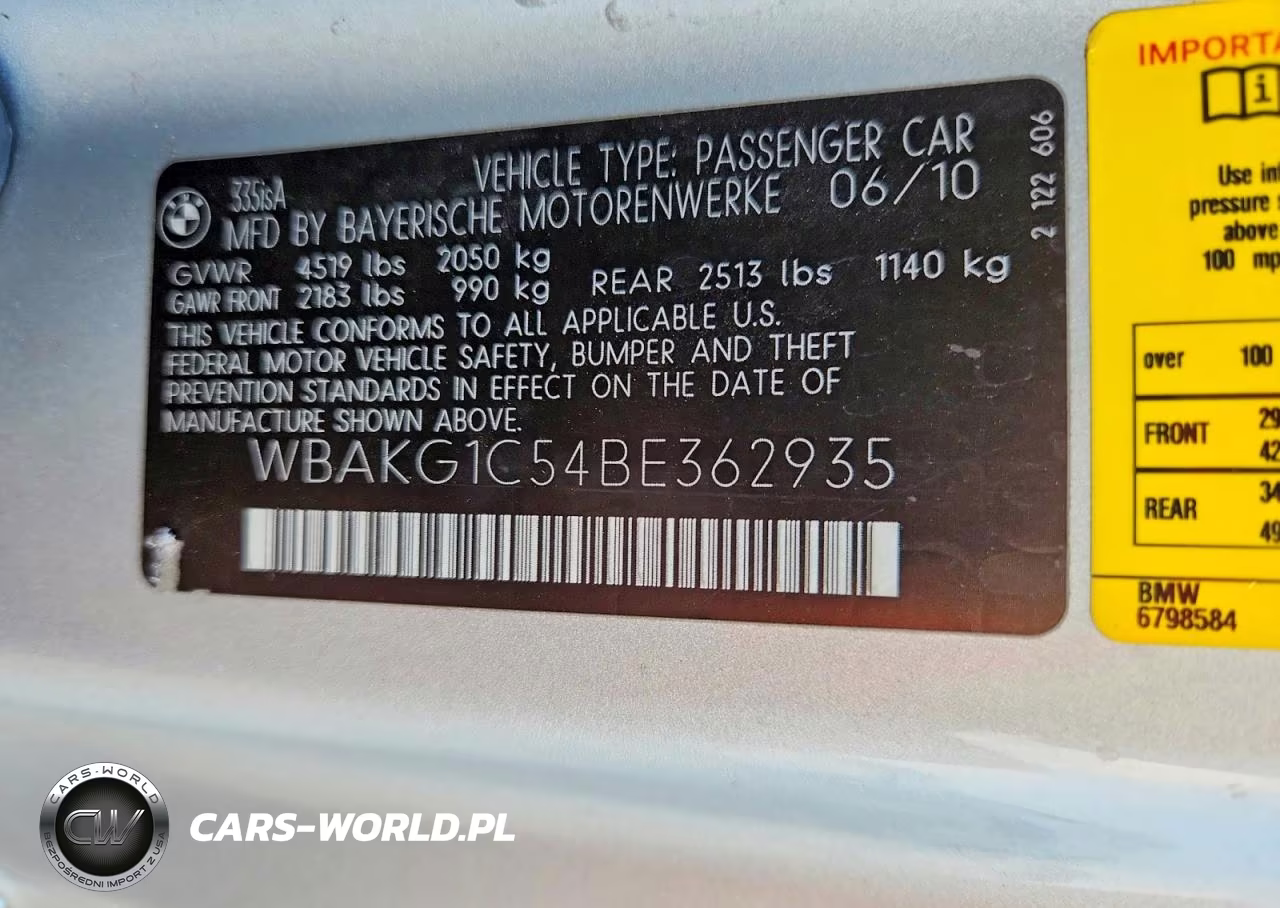 2011 BMW 335 Is VIN:WBAKG1C54BE362935 - 12