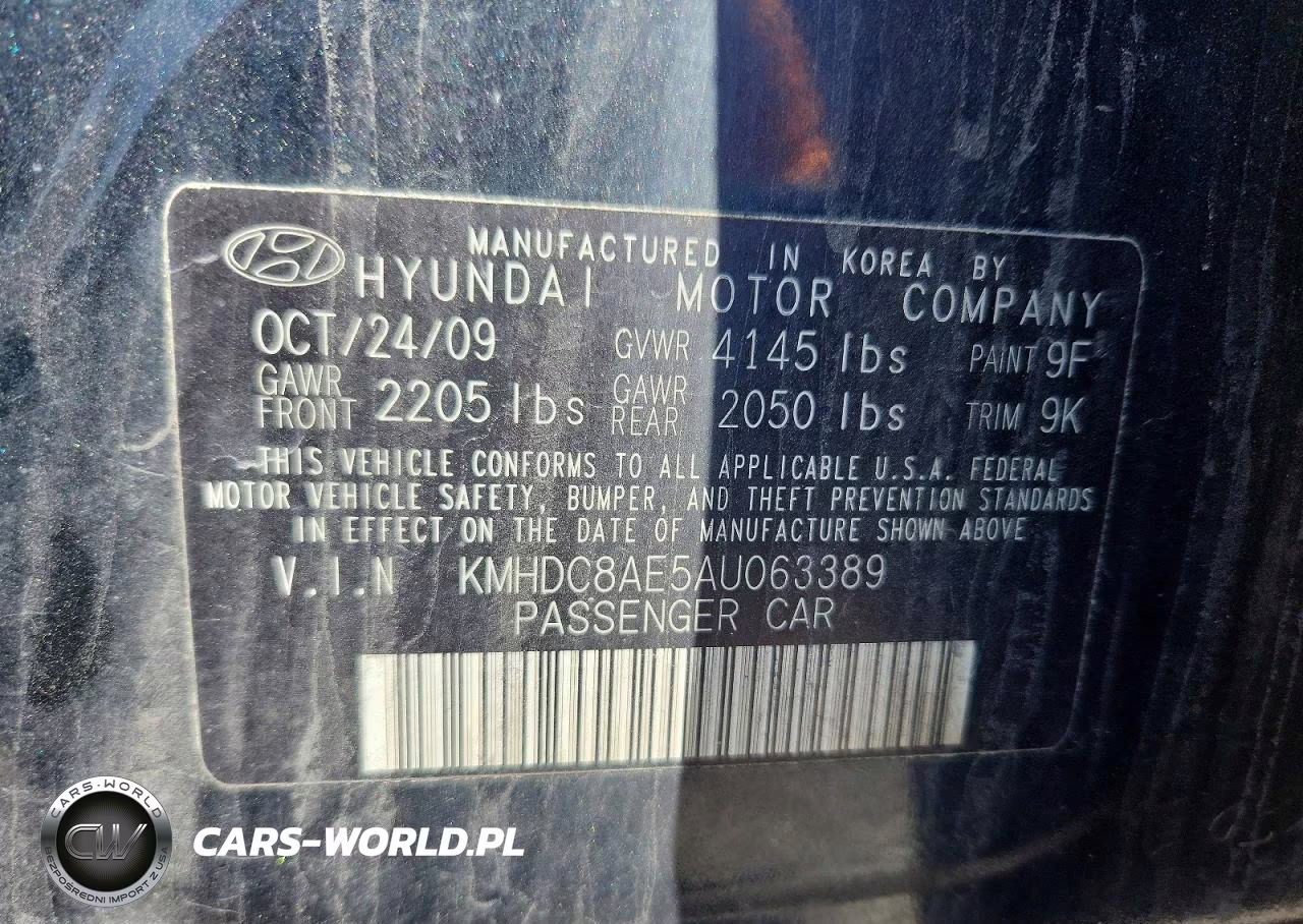 2010 Hyundai Elantra Touring Se VIN:KMHDC8AE5AU063389 - 10