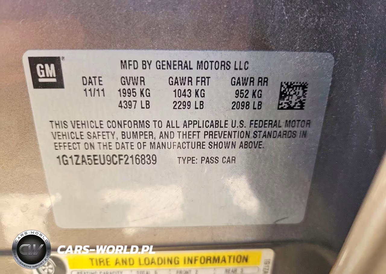 2012 Chevrolet Malibu Ls VIN:1G1ZA5EU9CF216839 - 12