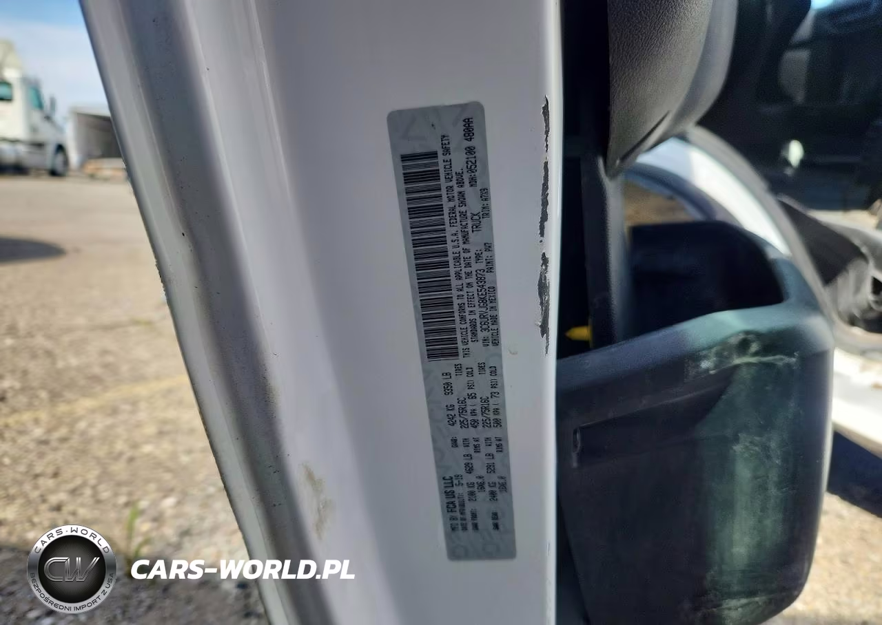 2019 Ram Promaster 3500 3500 High VIN:3C6URVJG8KE543873 - 13
