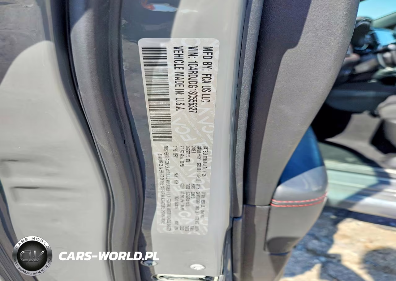 2025 Dodge Durango Gt VIN:1C4RDJDG1SC556327 - 13