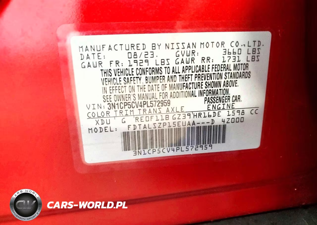 2023 Nissan Kicks Sv VIN:3N1CP5CV4PL572959 - 12