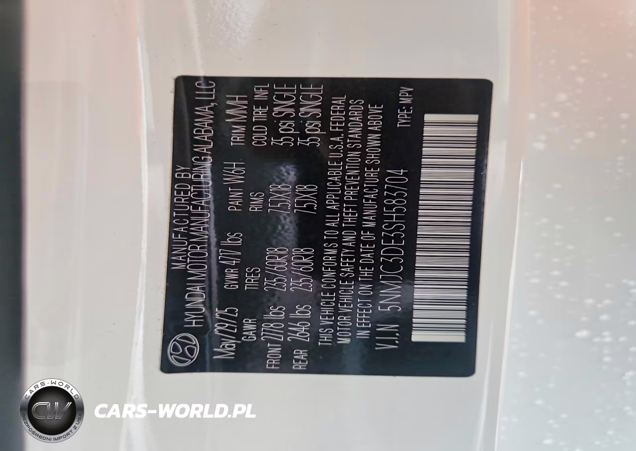 2025 Hyundai Tucson Sel VIN:5NMJC3DE3SH583704 - 13