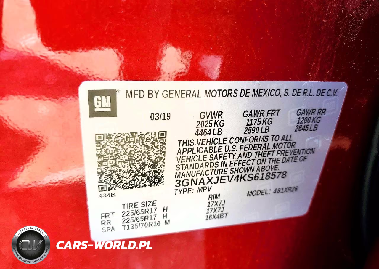 2019 Chevrolet Equinox Lt VIN:3GNAXJEV4KS618578 - 13