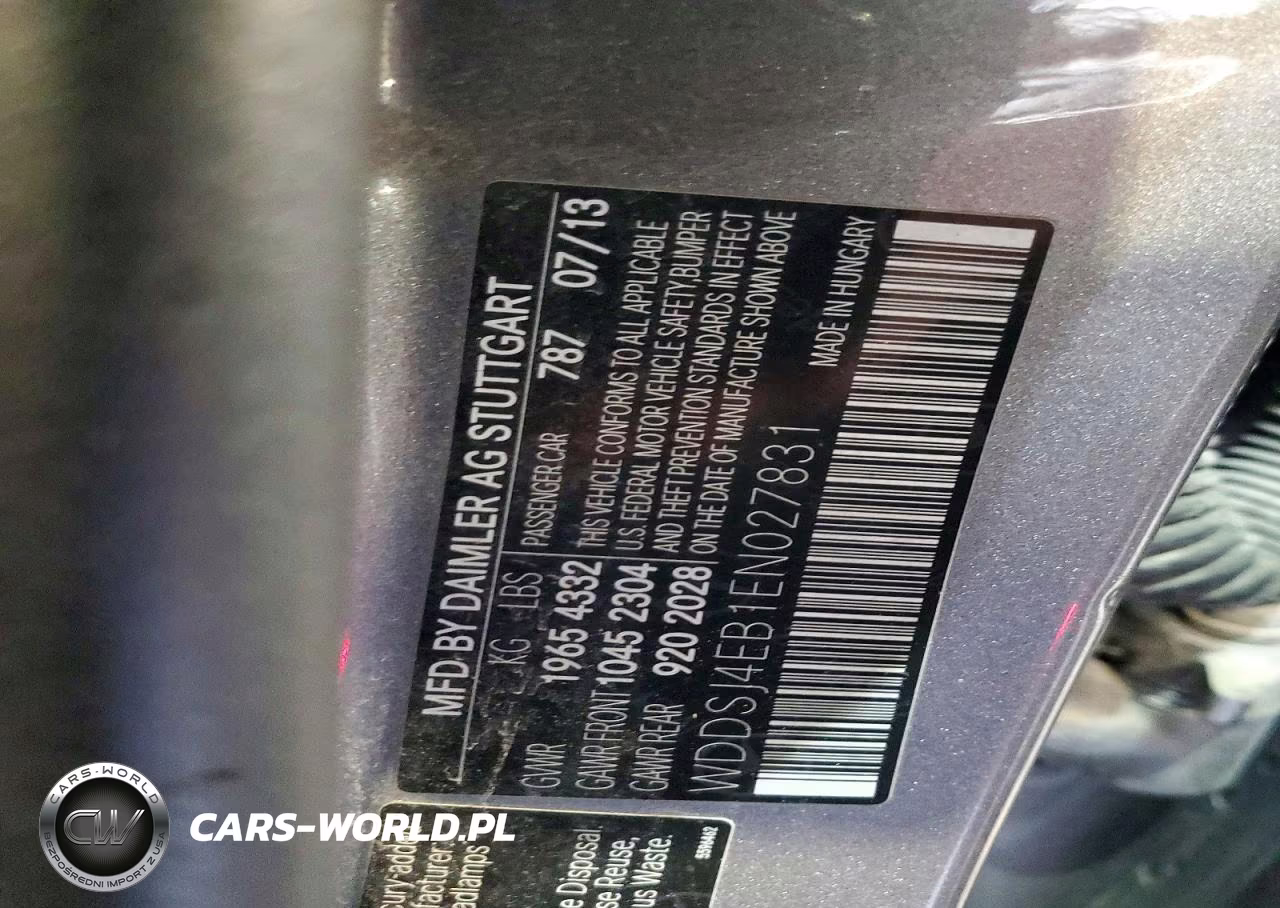 2014 Mercedes-Benz Cla 250 VIN:WDDSJ4EB1EN027831 - 12