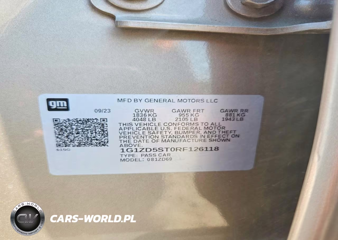 2024 Chevrolet Malibu Lt VIN:1G1ZD5ST0RF126118 - 12