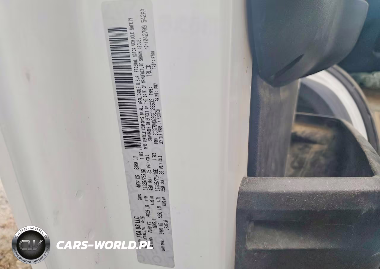 2016 Ram Promaster 2500 Delivery Van VIN:3C6TRVDG9GE126633 - 12