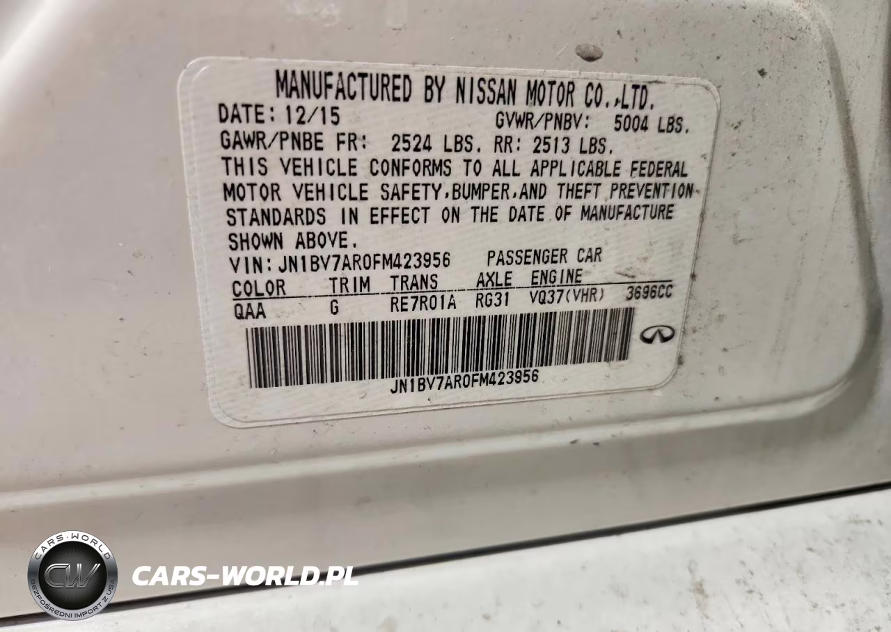 2015 Infiniti Q50 Premium VIN:JN1BV7AR0FM423956 - 12