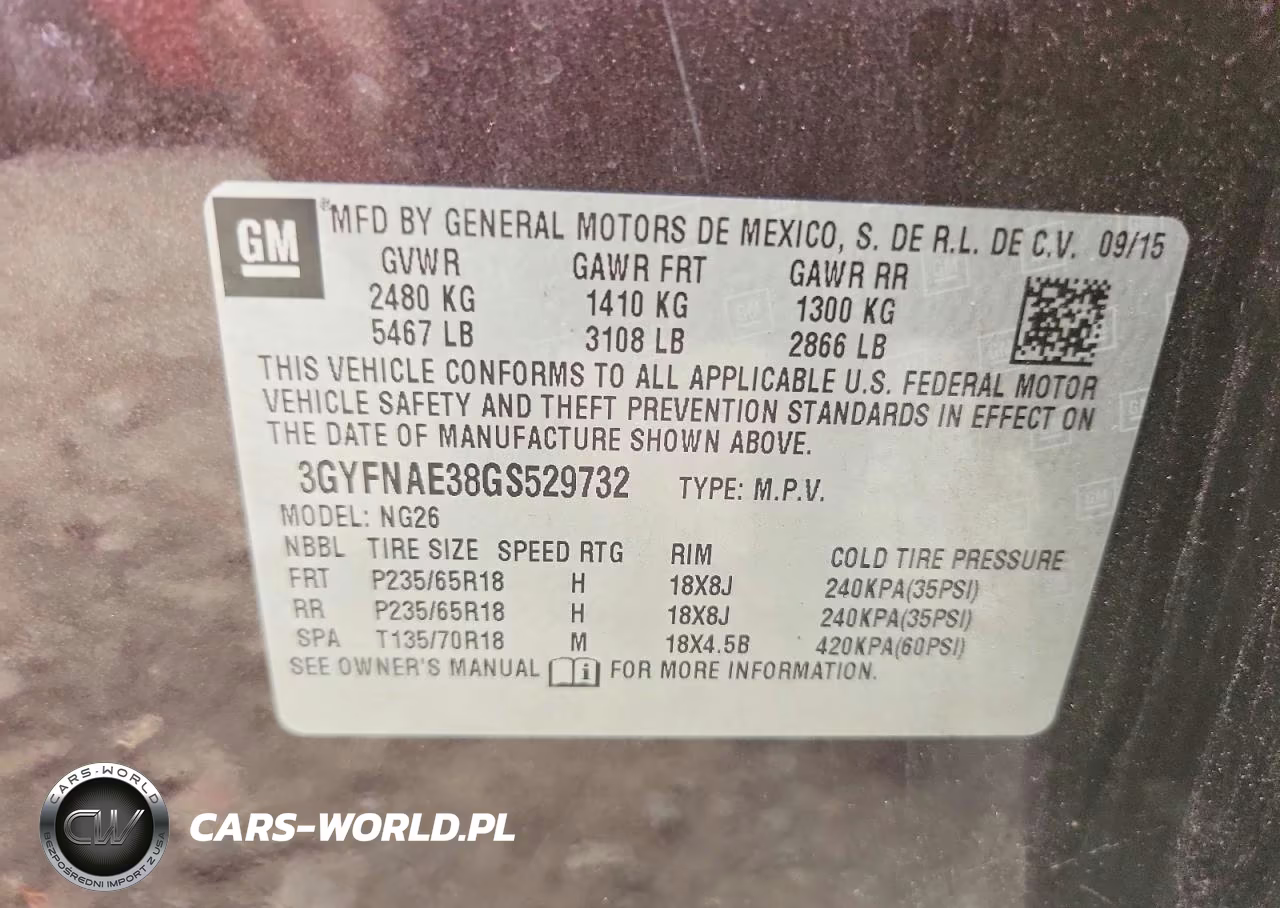 2016 Cadillac Srx VIN:3GYFNAE38GS529732 - 13