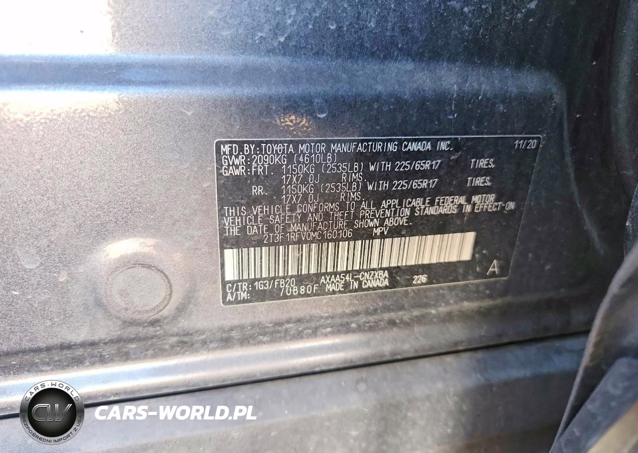 2021 Toyota Rav4 Le VIN:2T3F1RFV0MC160106 - 13