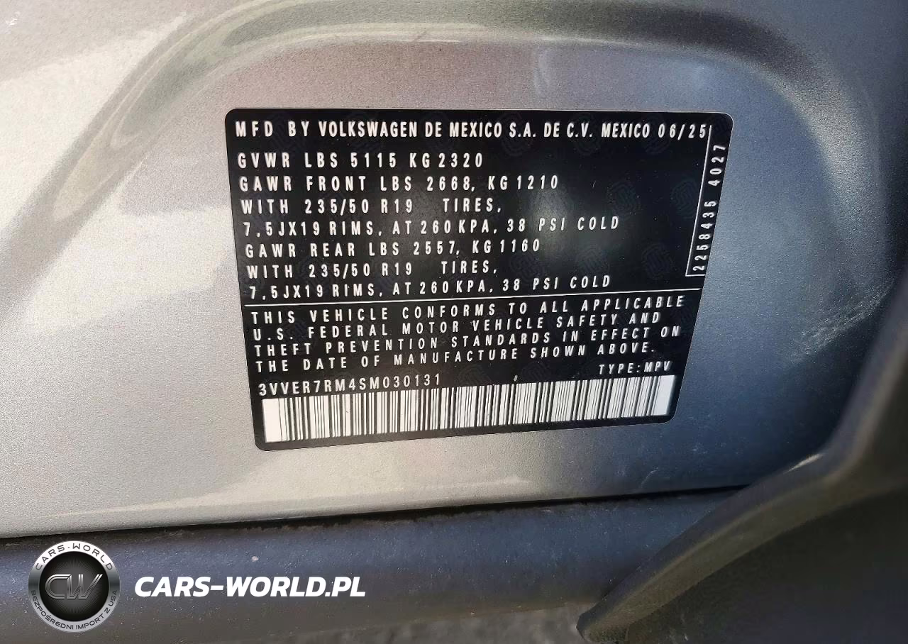 2025 Volkswagen Tiguan Se VIN:3VVER7RM4SM030131 - 13