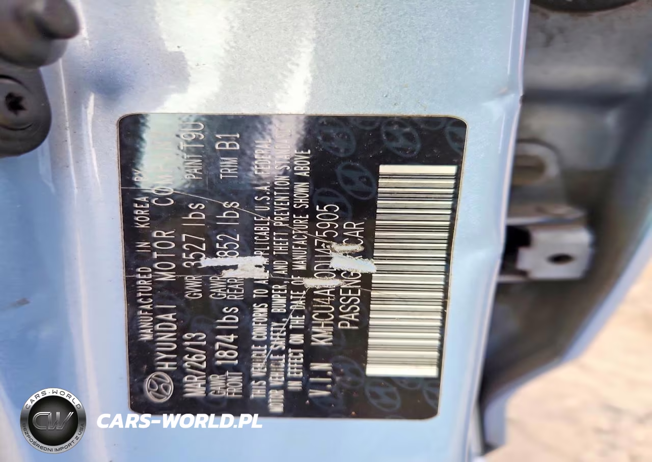2013 Hyundai Accent Gls VIN:KMHCU4AE0DU475905 - 12
