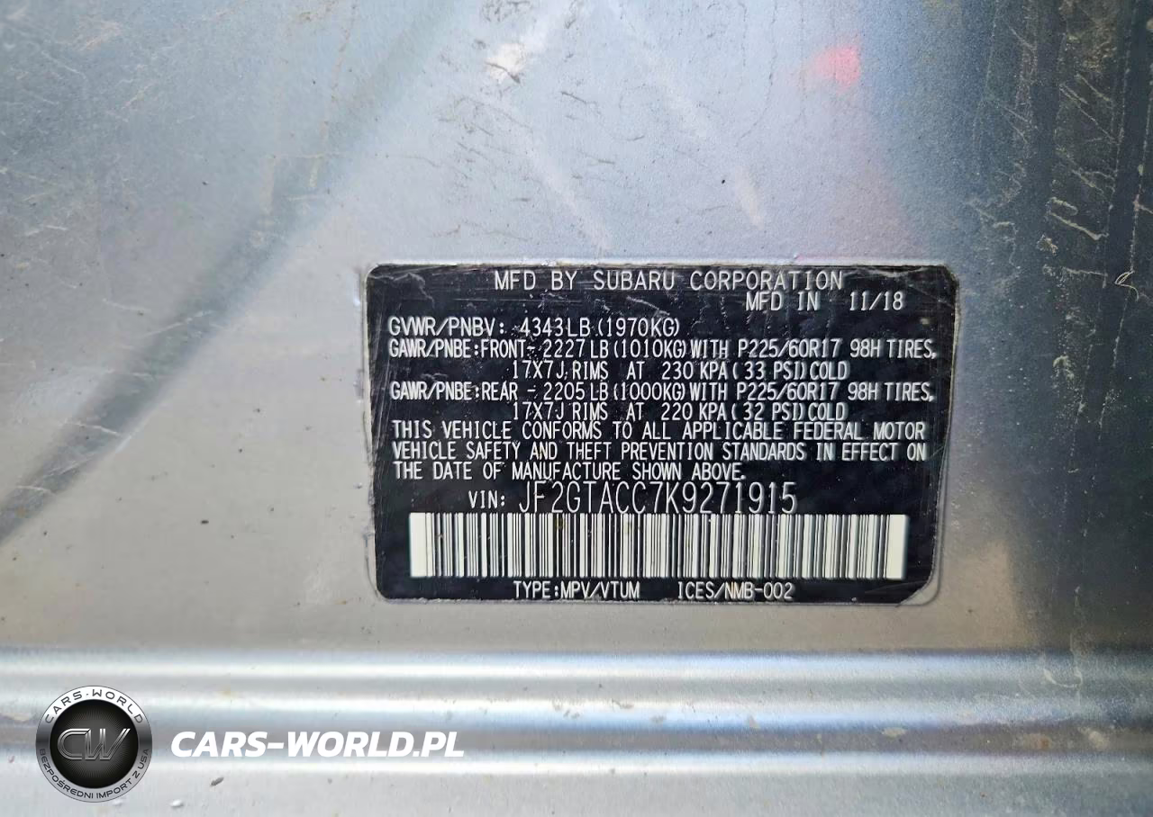 2019 Subaru Crosstrek Premium VIN:JF2GTACC7K9271915 - 13
