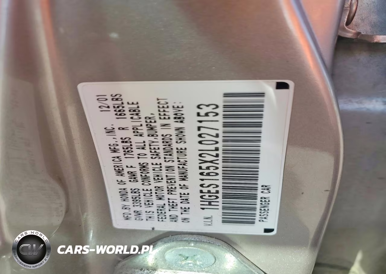 2002 Honda Civic Lx VIN:1HGES165X2L027153 - 12