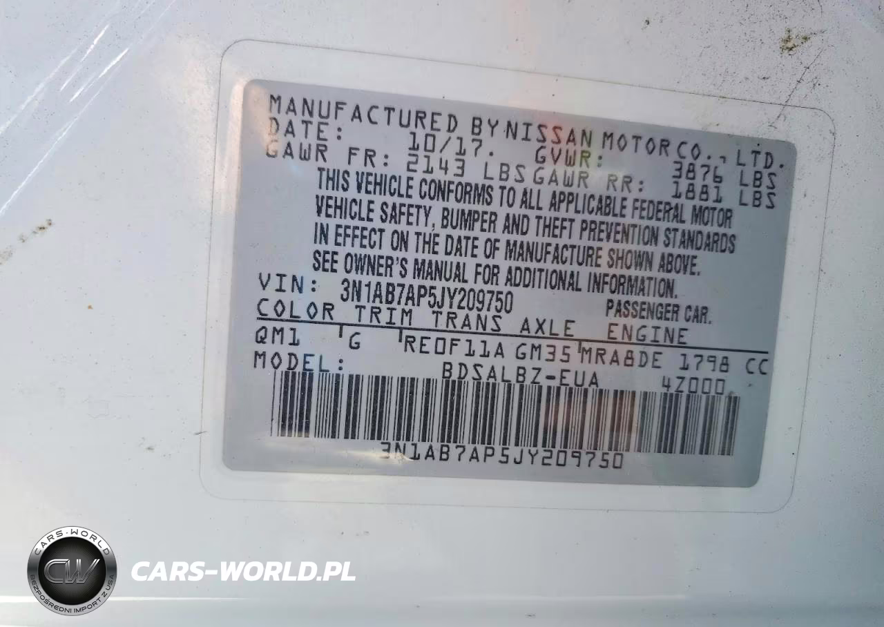 2018 Nissan Sentra S VIN:3N1AB7AP5JY209750 - 12