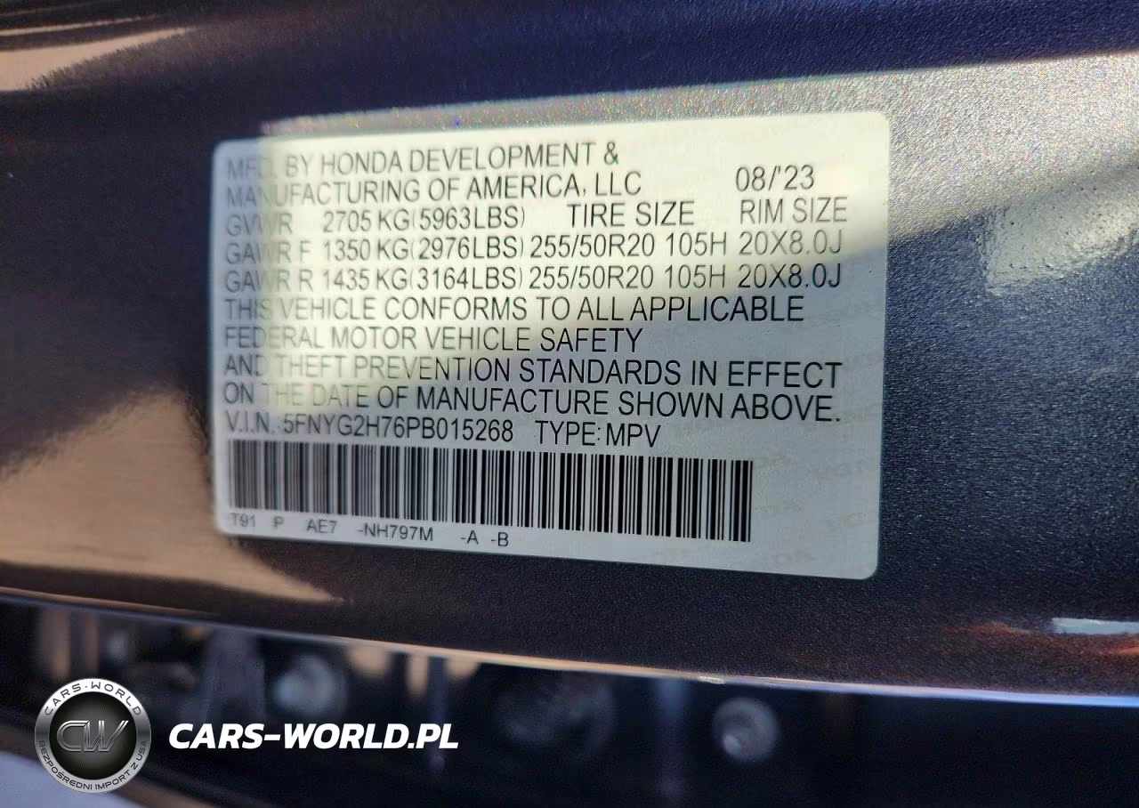 2023 Honda Pilot 2Wd Touring VIN:5FNYG2H76PB015268 - 13