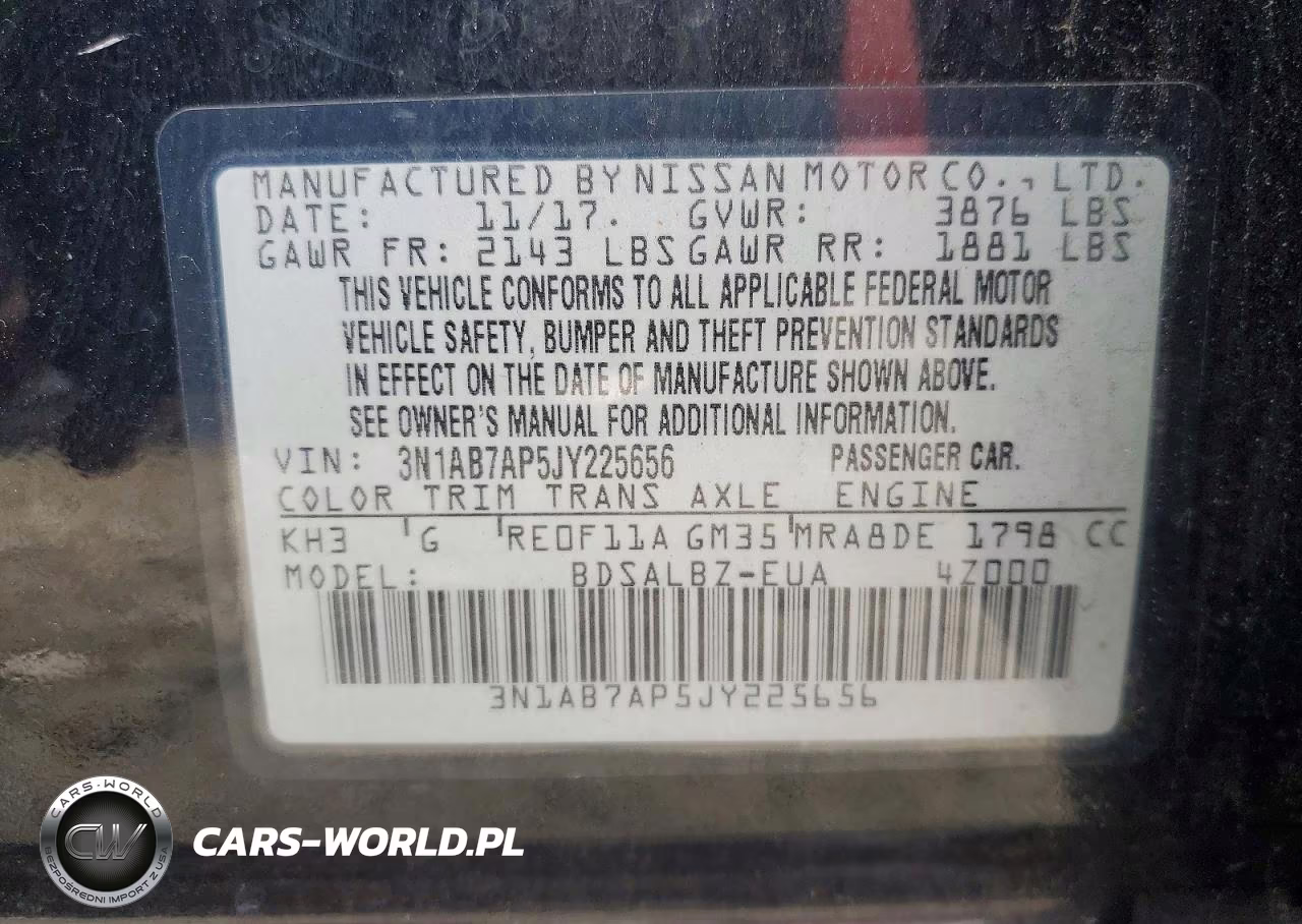 2018 Nissan Sentra S VIN:3N1AB7AP5JY225656 - 12