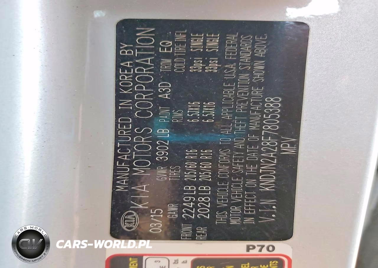 2015 Kia Soul Base VIN:KNDJN2A28F7805388 - 12