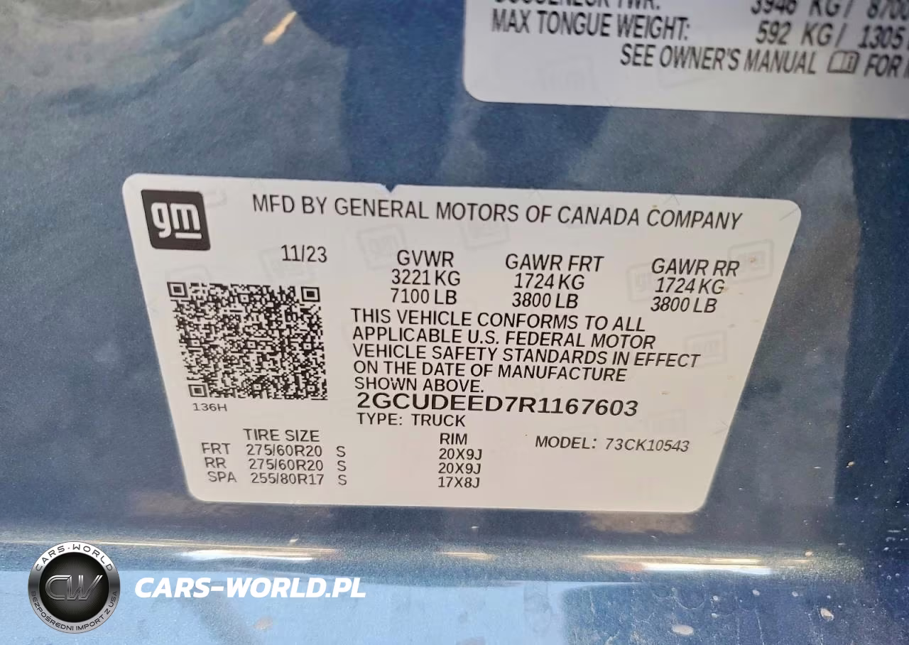 2024 Chevrolet Silverado K1500 Rst VIN:2GCUDEED7R1167603 - 12