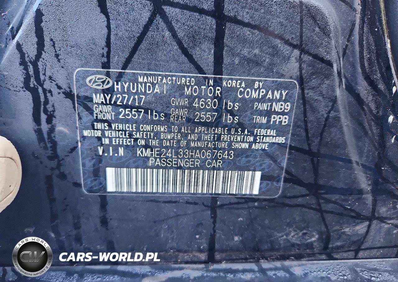 2017 Hyundai Sonata Hybrid Se VIN:KMHE24L33HA067643 - 12