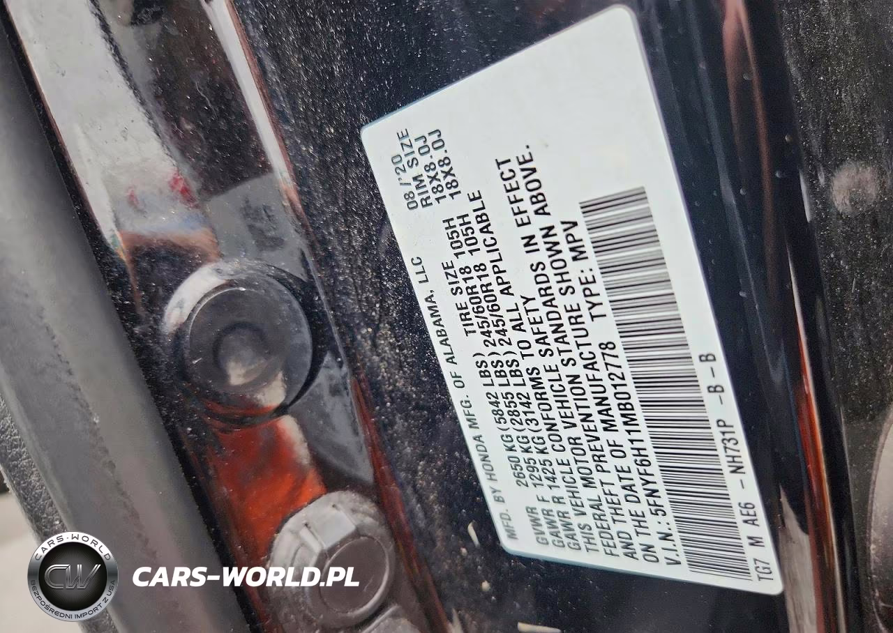 2021 Honda Pilot Lx VIN:5FNYF6H11MB012778 - 14