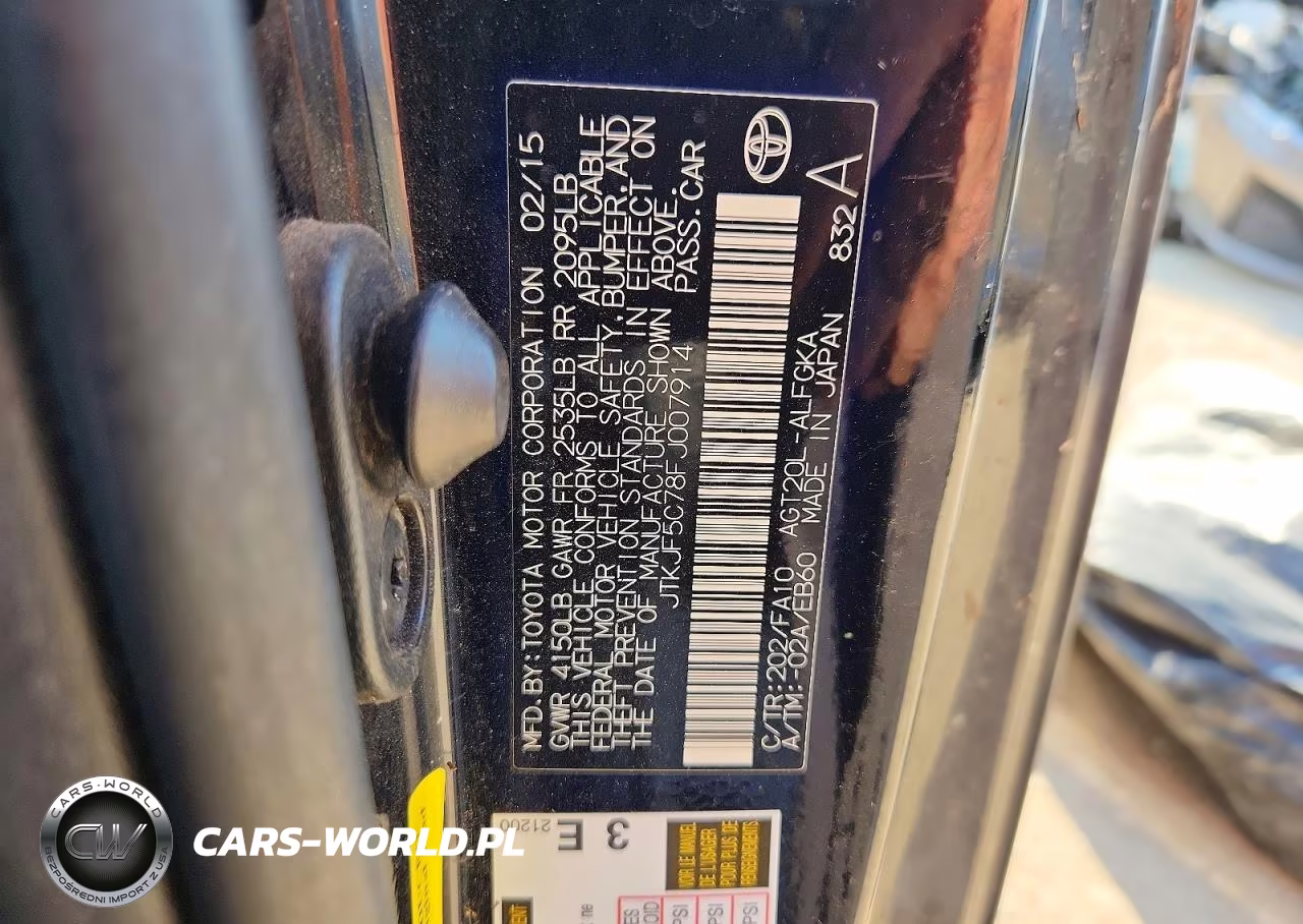 2015 Scion Tc Base VIN:JTKJF5C78FJ007914 - 12