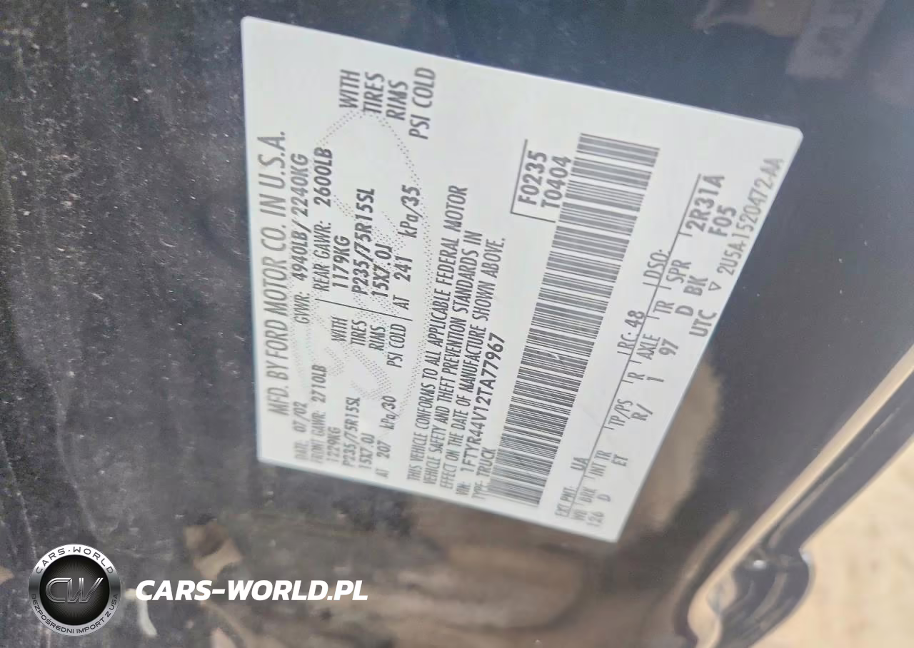 2002 Ford Ranger Super Cab VIN:1FTYR44V12TA77967 - 12