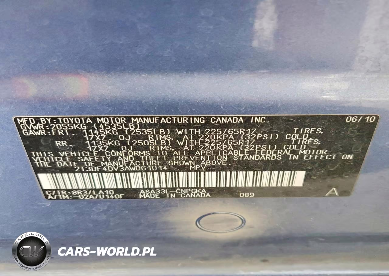 2010 Toyota Rav4 Limited VIN:2T3DF4DV3AW061014 - 13