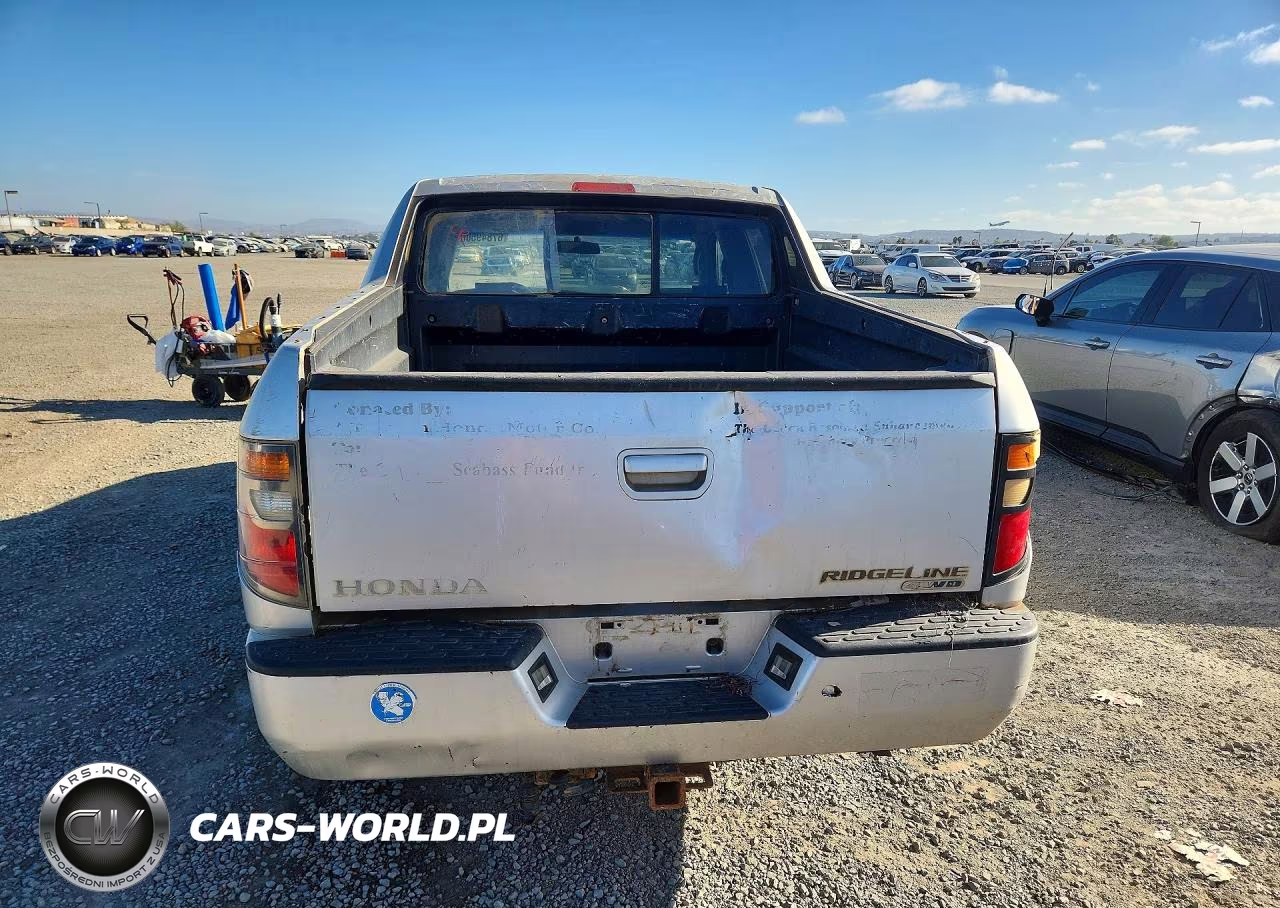 2006 Honda Ridgeline Rts VIN:2HJYK16426H501033 - 6