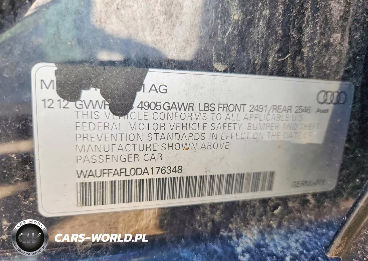 2013 Audi A4 Premium Plus VIN:WAUFFAFL0DA176348 - 12