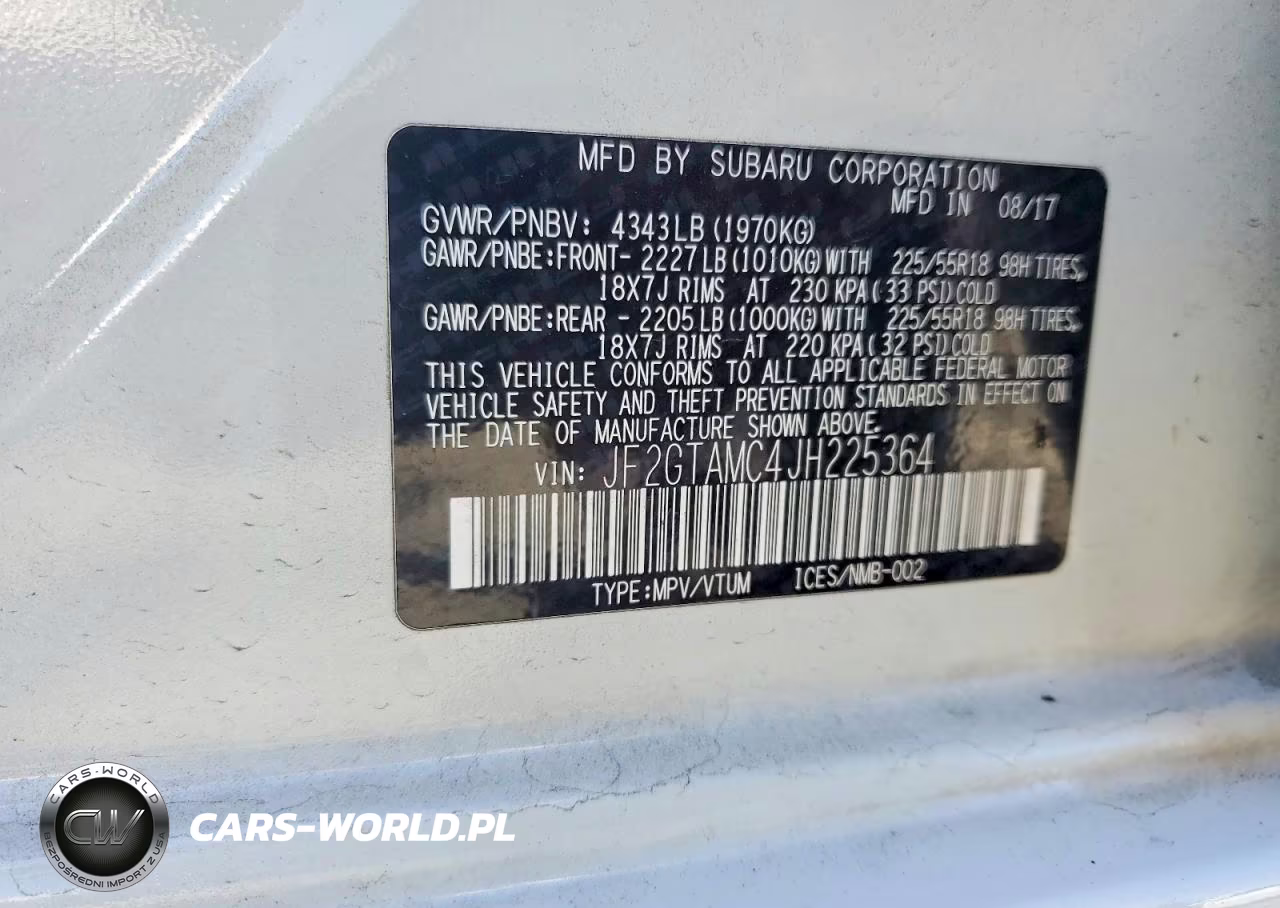 2018 Subaru Crosstrek Limited VIN:JF2GTAMC4JH225364 - 13
