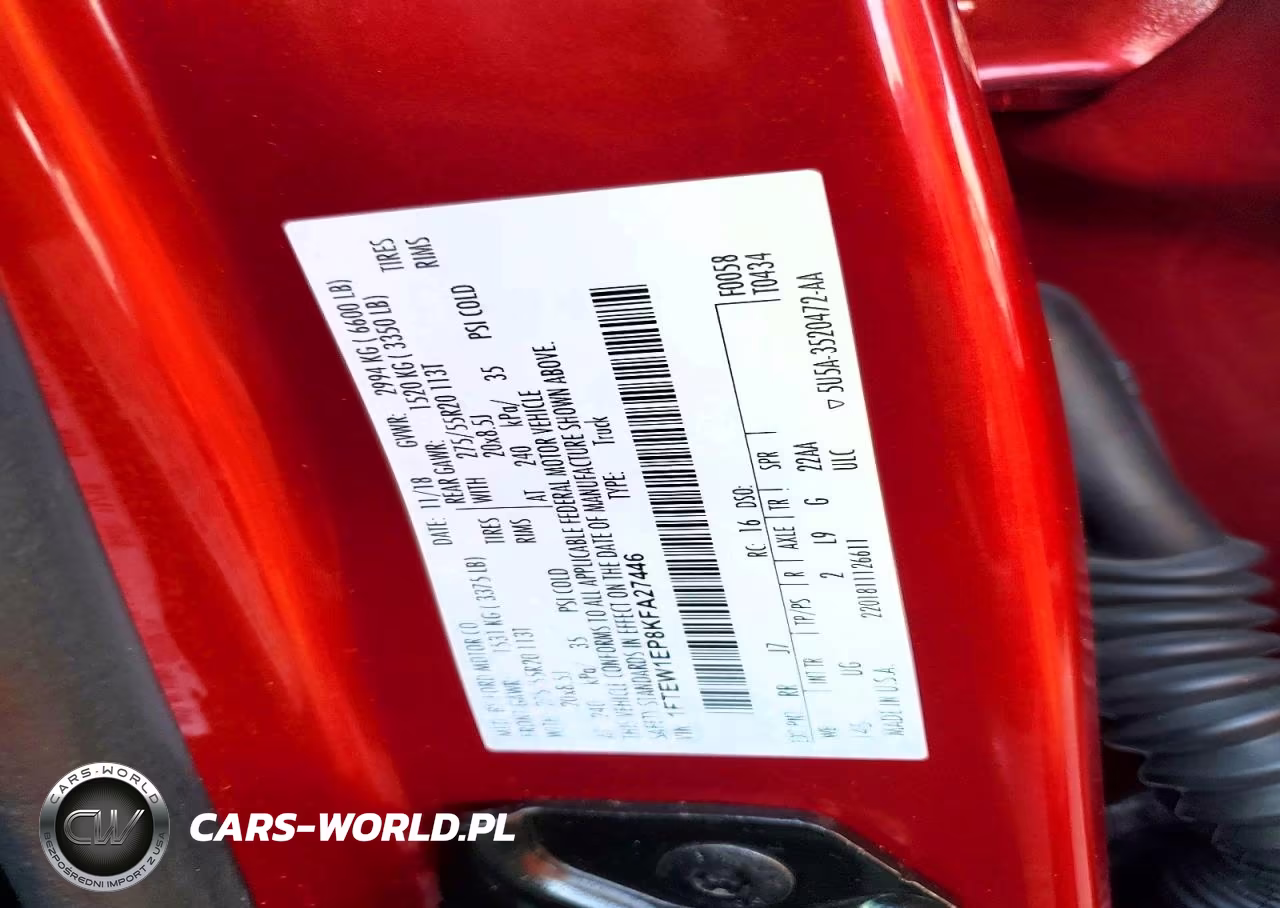 2019 Ford F150 Supercrew VIN:1FTEW1EP8KFA27446 - 12