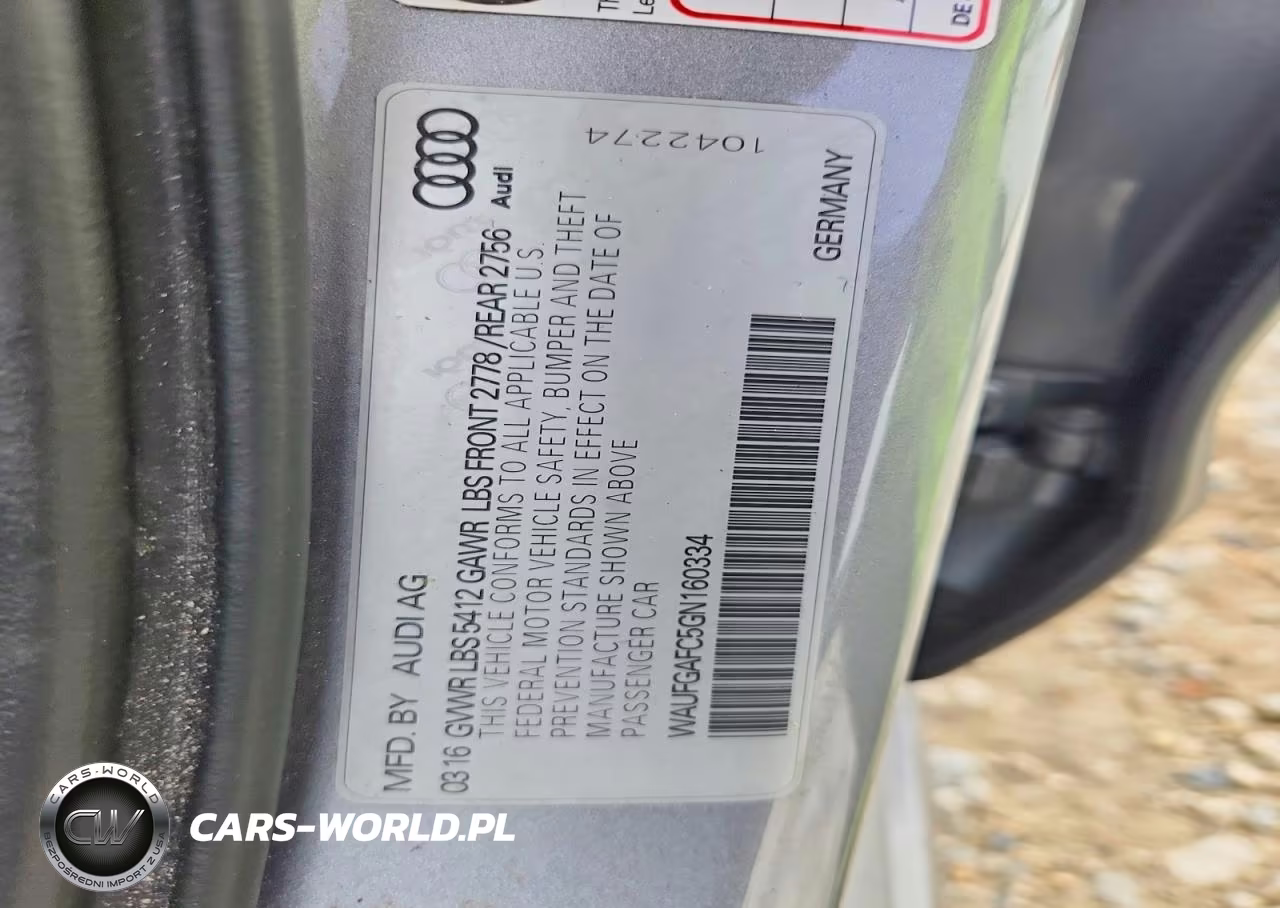 2016 Audi A6 Premium Plus VIN:WAUFGAFC5GN160334 - 12