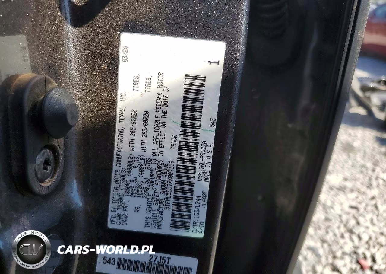 2024 Toyota Tundra 1794 Edition Hv VIN:5TFMC5EC7RX007119 - 13