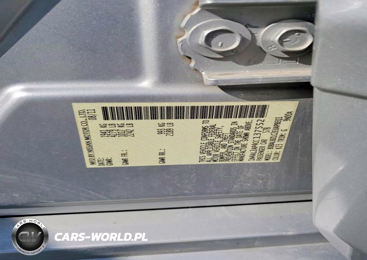 2012 Nissan Altima 2.5 VIN:1N4AL2AP4CC137552 - 12